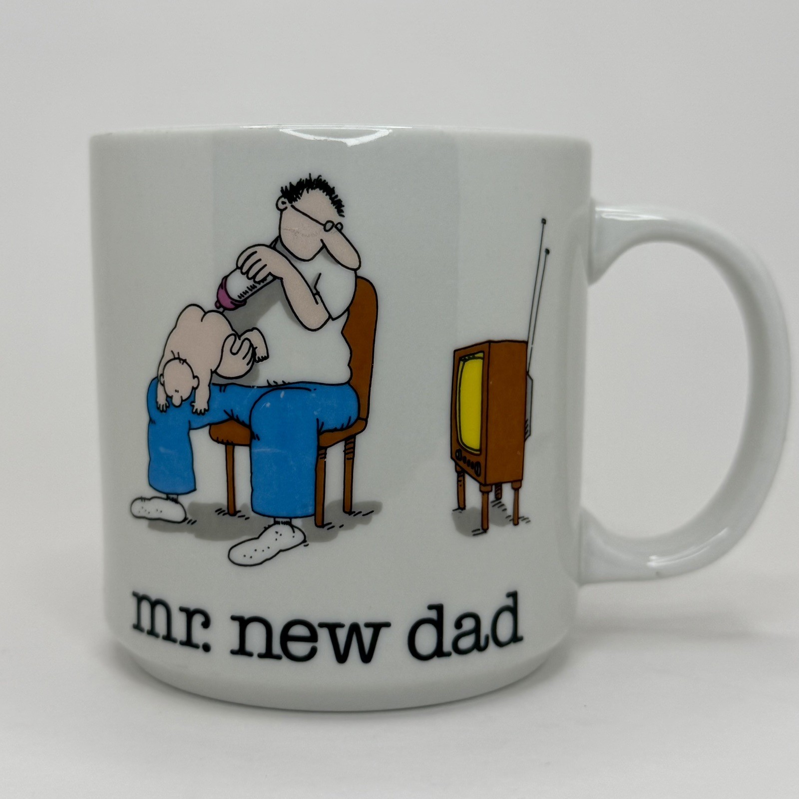 Vintage Papel Jim Benton Mr. New Dad Coffee Mug Funny Collectors Cup