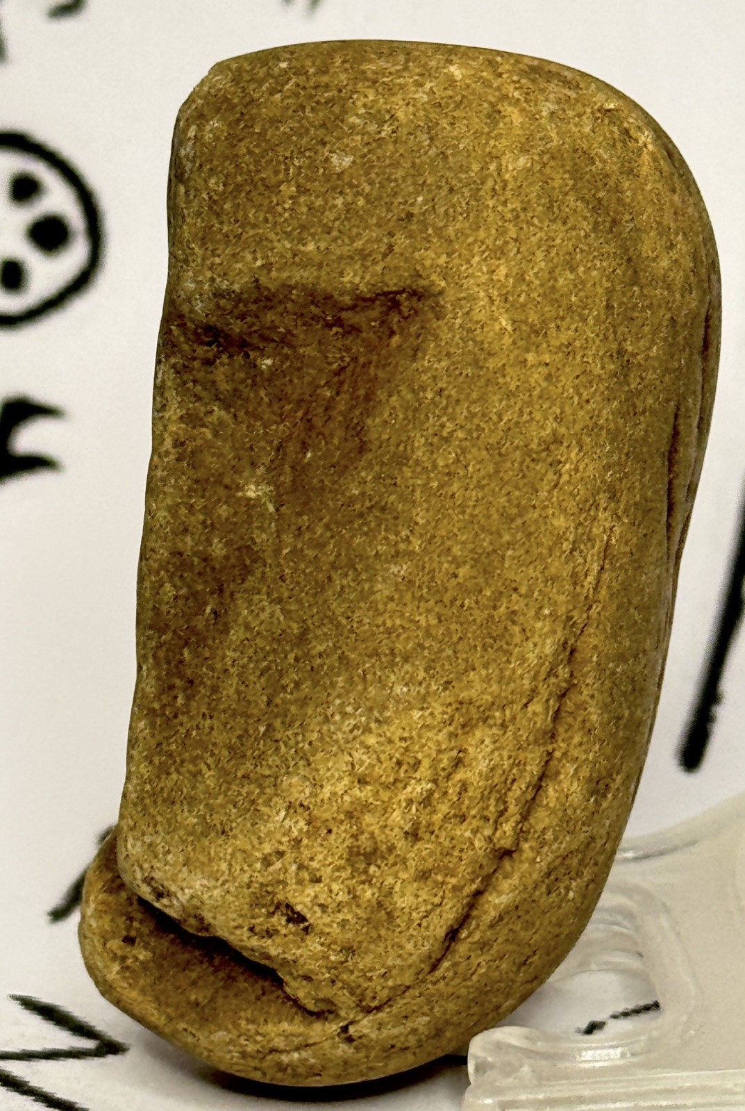Pre Historic Man Made Authentic Carved Ancient Stone Effigy/ Figure, 2.9 oz Pre Historic Man Made Authentic Carved Ancient Stone Effigy/ Figure, 2.9 oz
