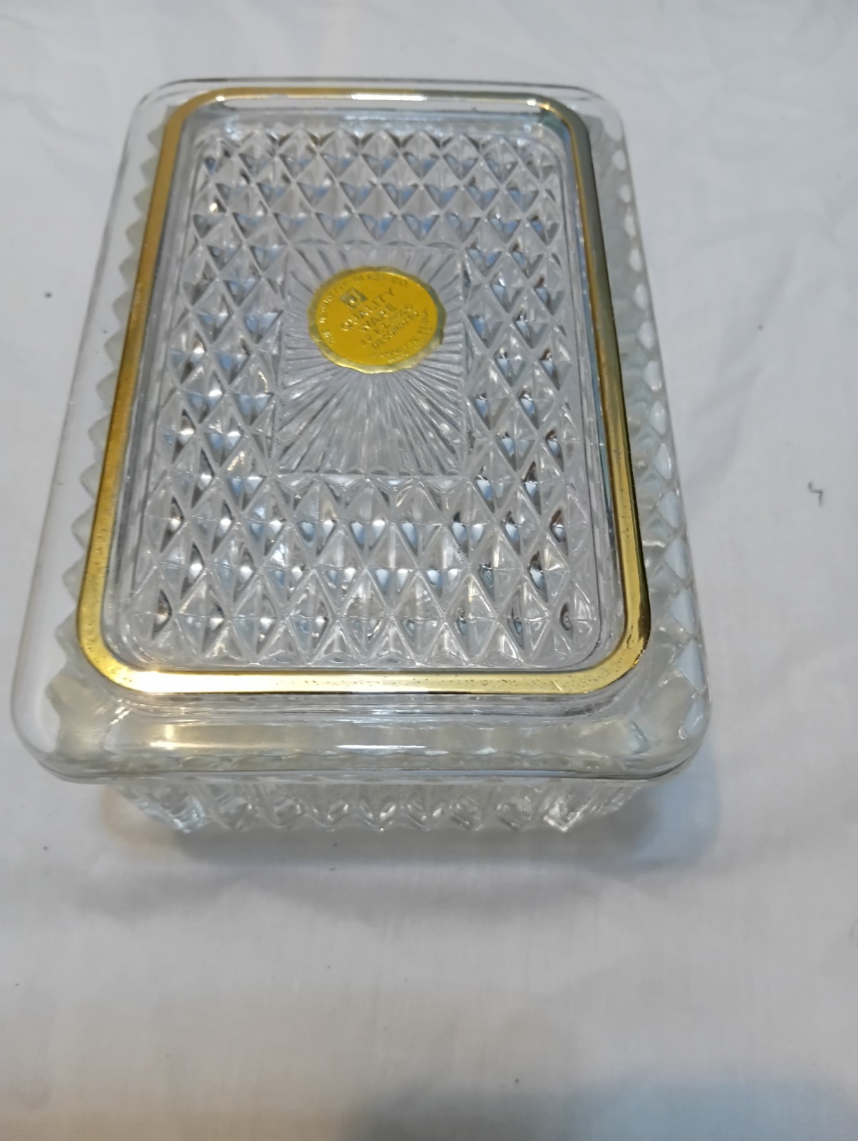 Crystal trinket box JG Durand