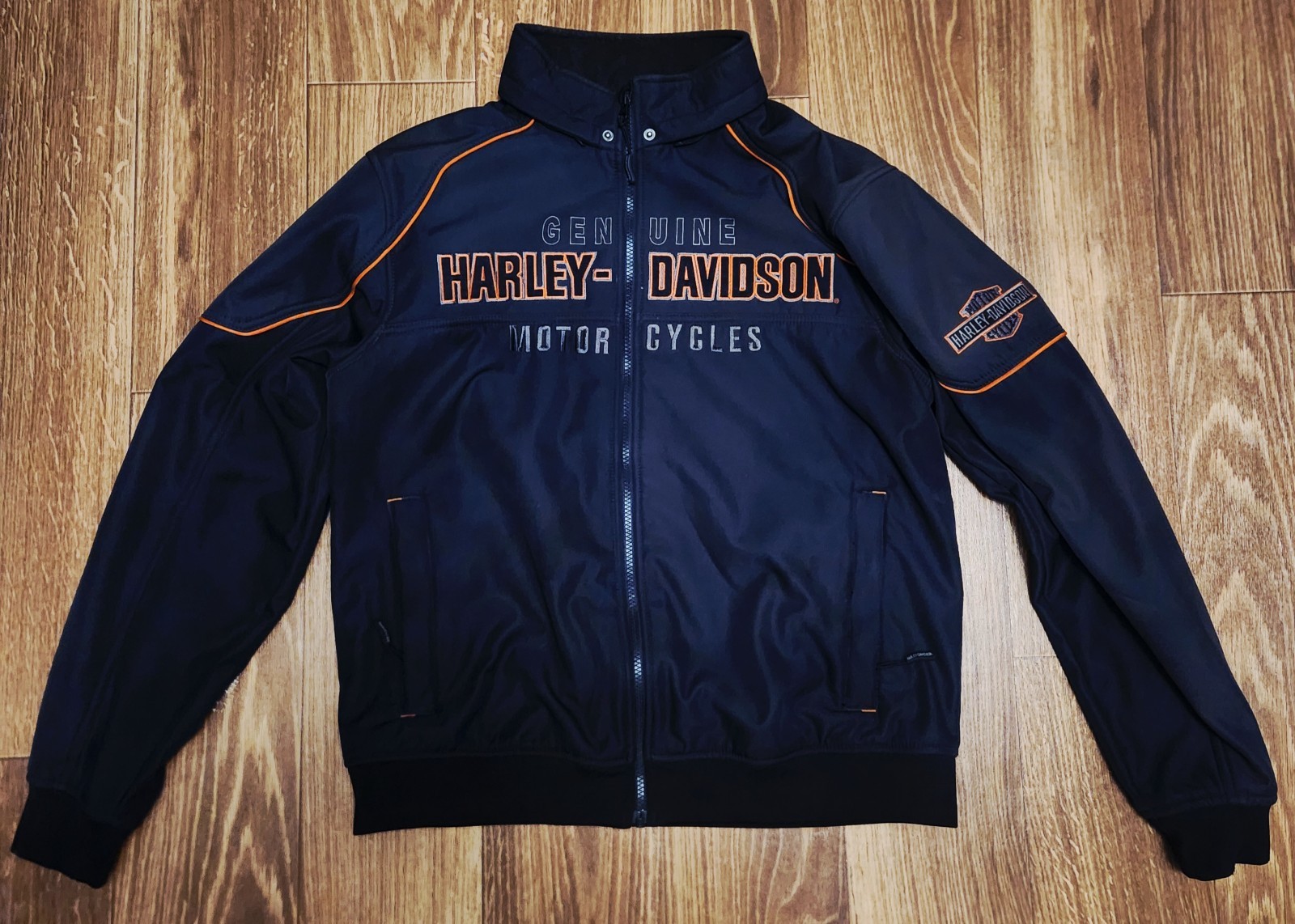 Harley-Davidson Men\'s Idyll Soft Shell Riding Jacket, Black Large