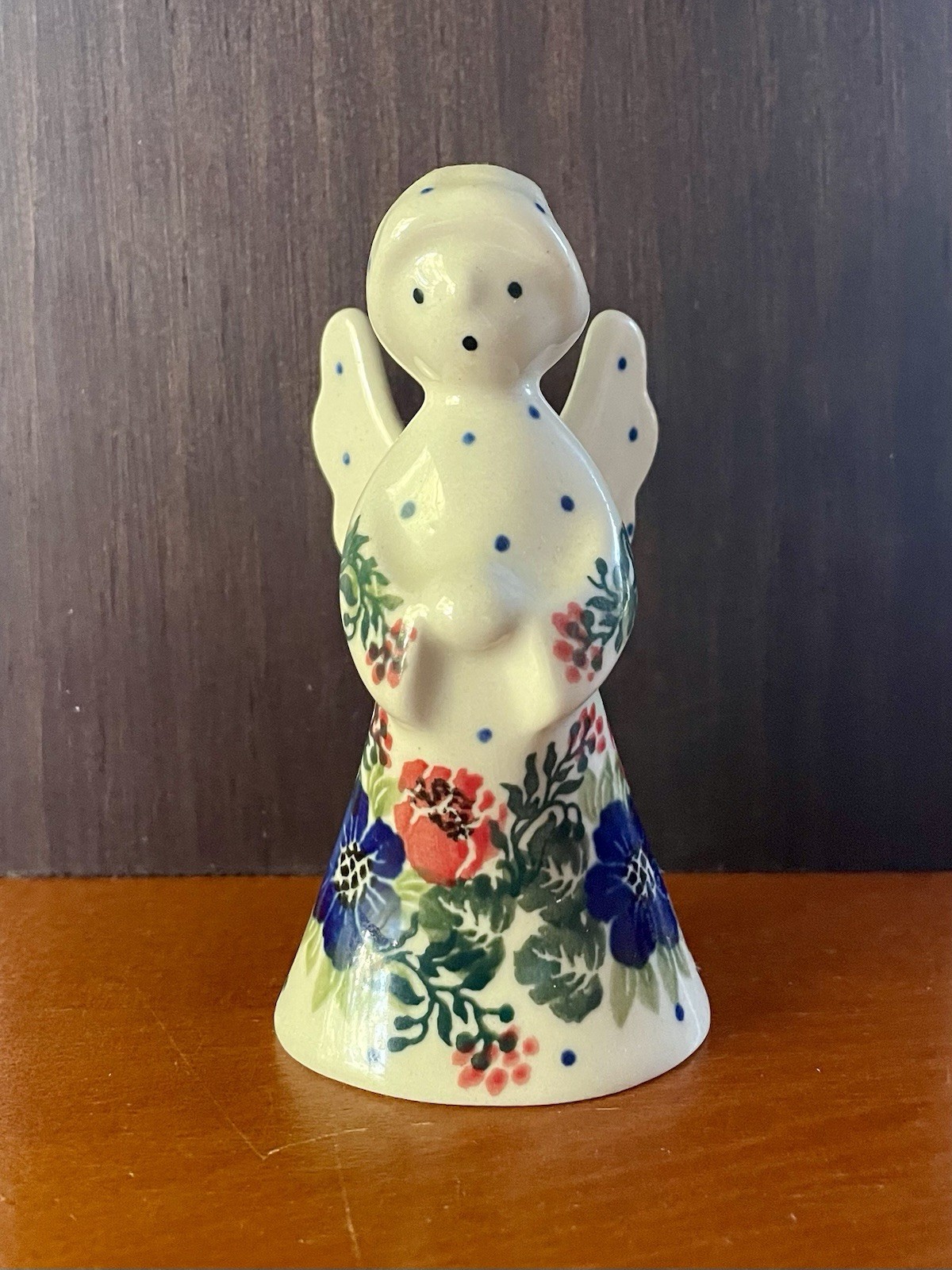 Polish Boleslaweic Pottery UNICAT Angel 4” Artist Signed M.T. ~ MINT