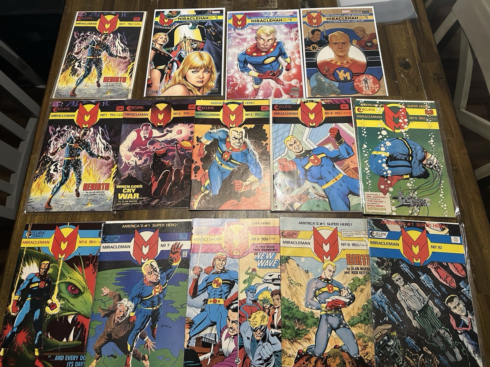 Miracleman #1-10 + #1 Variants. 14 Comic Lot Eclipse 1985 Comics By Alan Moore Miracleman #1-10 + #1 Variants. 14 Comic Lot Eclipse 1985 Comics By Alan Moore