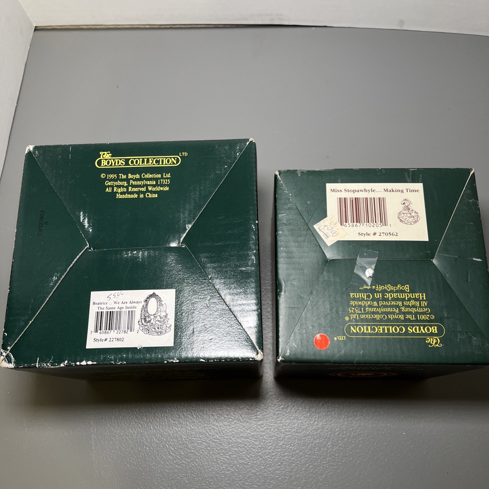 Boyds Bears Figurines Bearstone Collection Lot Of 2 #227802 And #270562 Boyds Bears Figurines Bearstone Collection Lot Of 2 #227802 And #270562