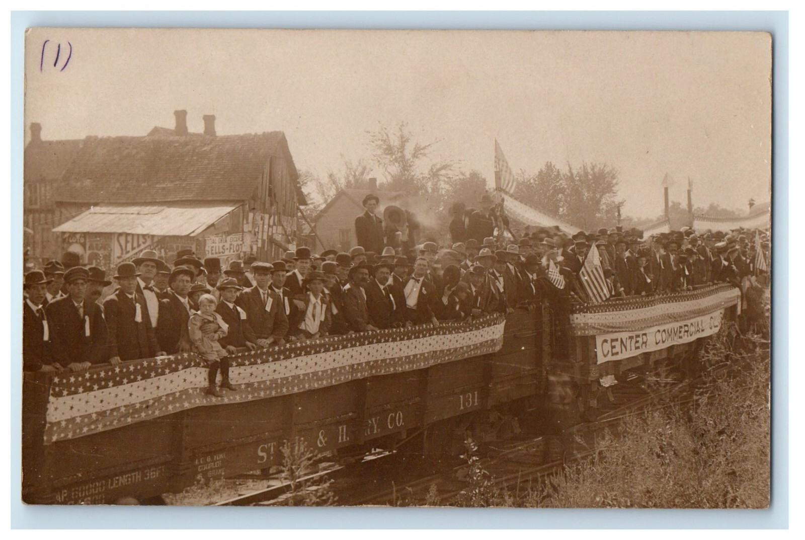 c1910\'s Corn Festival Patriotic Perry Missouri MO RPPC Photo Antique Postcard c1910\'s Corn Festival Patriotic Perry Missouri MO RPPC Photo Antique Postcard