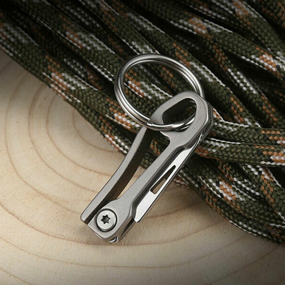 Small Mini TC4 Titanium Folding Pocket Knife Keychain Blade Outdoor Survival Small Mini TC4 Titanium Folding Pocket Knife Keychain Blade Outdoor Survival