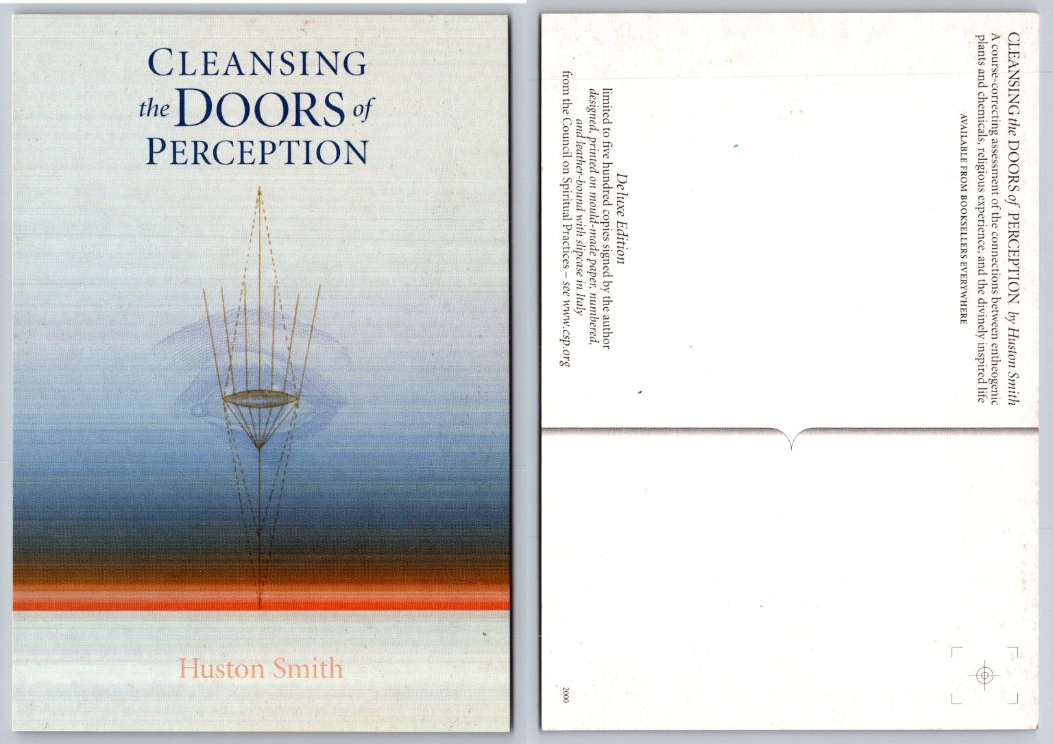 Huston Smith Cleansing Doors of Perception 2000 Promotional Postcard CSP Huston Smith Cleansing Doors of Perception 2000 Promotional Postcard CSP