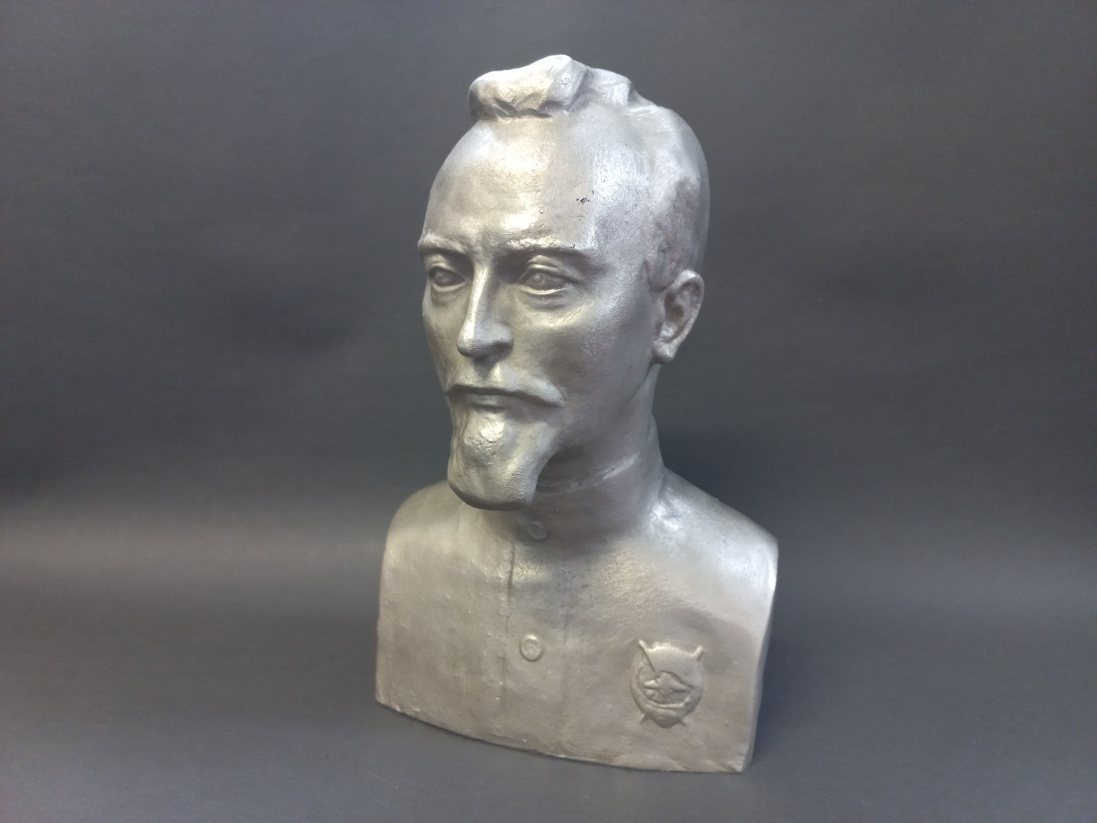 Soviet Vintage Metal Bust Dzerzhinsky 24cm, Revolutionary USSR 1917