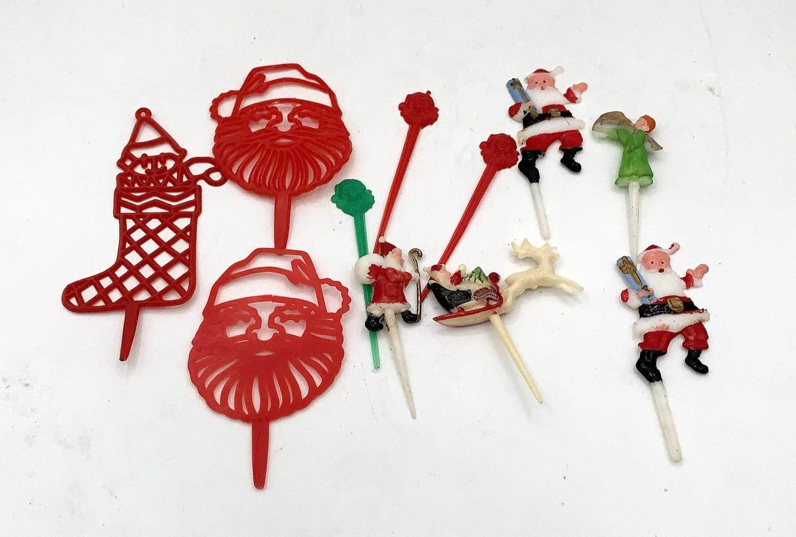 11 Vintage SANTA CLAUS & Christmas Cupcake Cake Topper Picks 11 Vintage SANTA CLAUS & Christmas Cupcake Cake Topper Picks