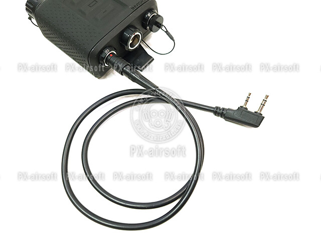 Invisio X50 PTT Radio Cable for Kenwood / Baofeng 2 pin (mbitr,tri,tca,prc 148 )