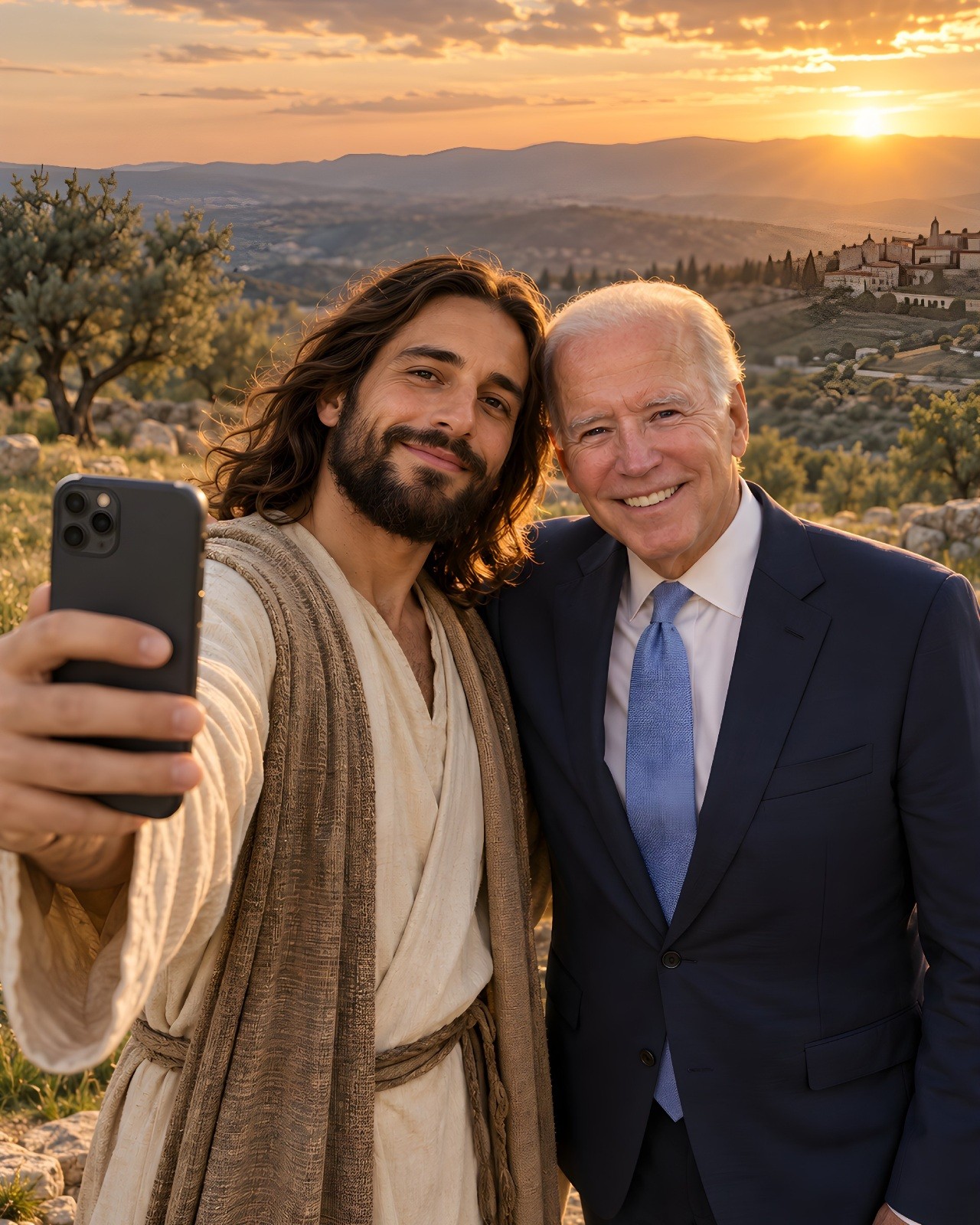 Jesus Selfie with Joe Biden 8\