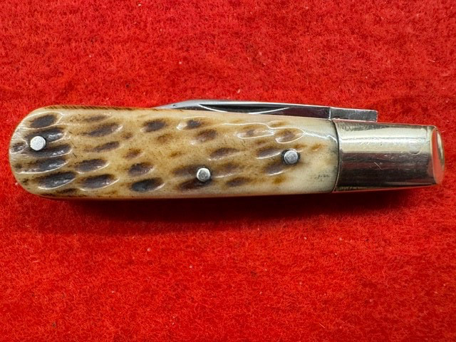 GOOD, RARE A.J. JORDAN BONE OR STAG BARLOW KNIFE, SHEFFIELD & ST. LOUIS (285)