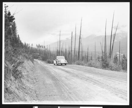 Car on a road Canada 1930-1939 California Old Photo Car on a road Canada 1930-1939 California Old Photo