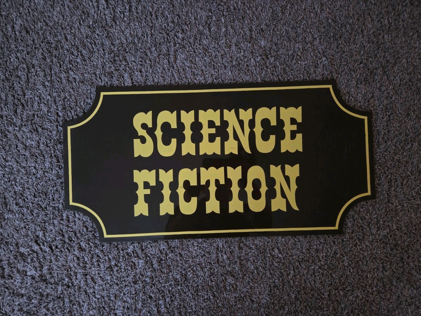 Vintage Adventureland Video Store Science Fiction Sign 