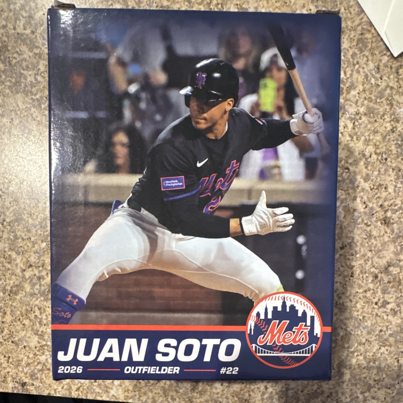 2026 NY Mets Juan Soto Baseball Card Bobblehead Giveaway In Original Box