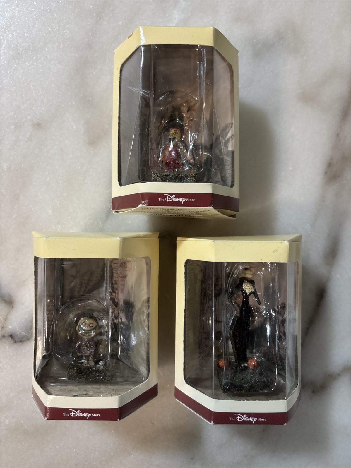 1993 Disney\'s Nightmare Before Christmas Tiny Kingdom Figurines Set Of 3 Figures