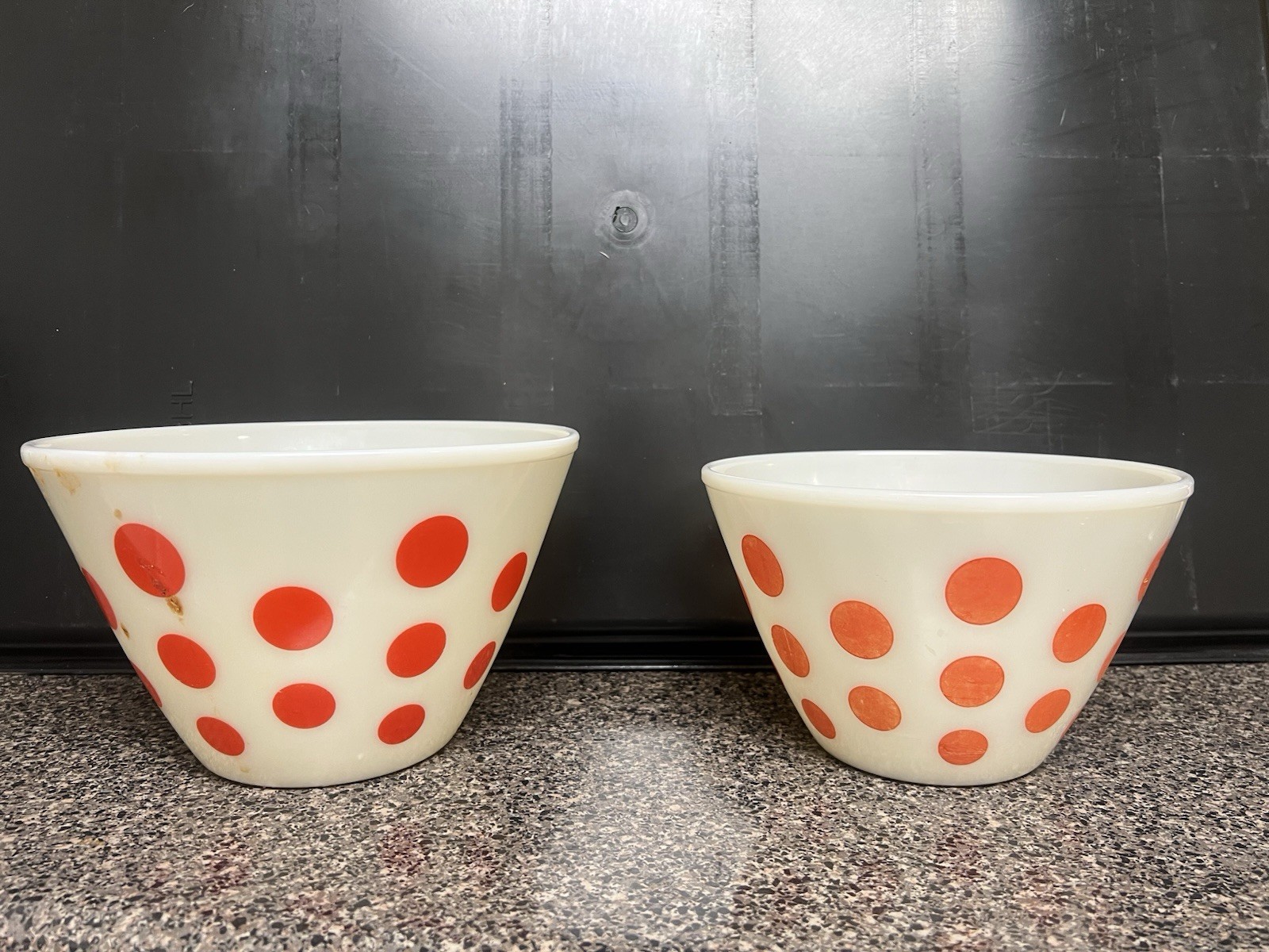 Vintage Polka Dot bowls AMAZING condition 