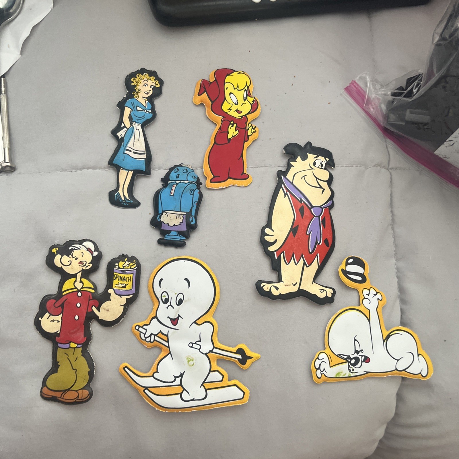 1974 Vintage Puffer Magnets King Features Syndicate Cartoons Lot Of 6 A6