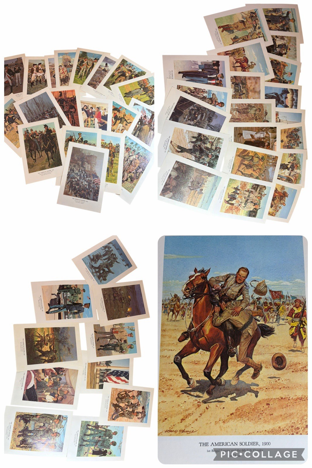 Lot 50 Charles McBarron American Soldier Prints Military History Art 9x13
