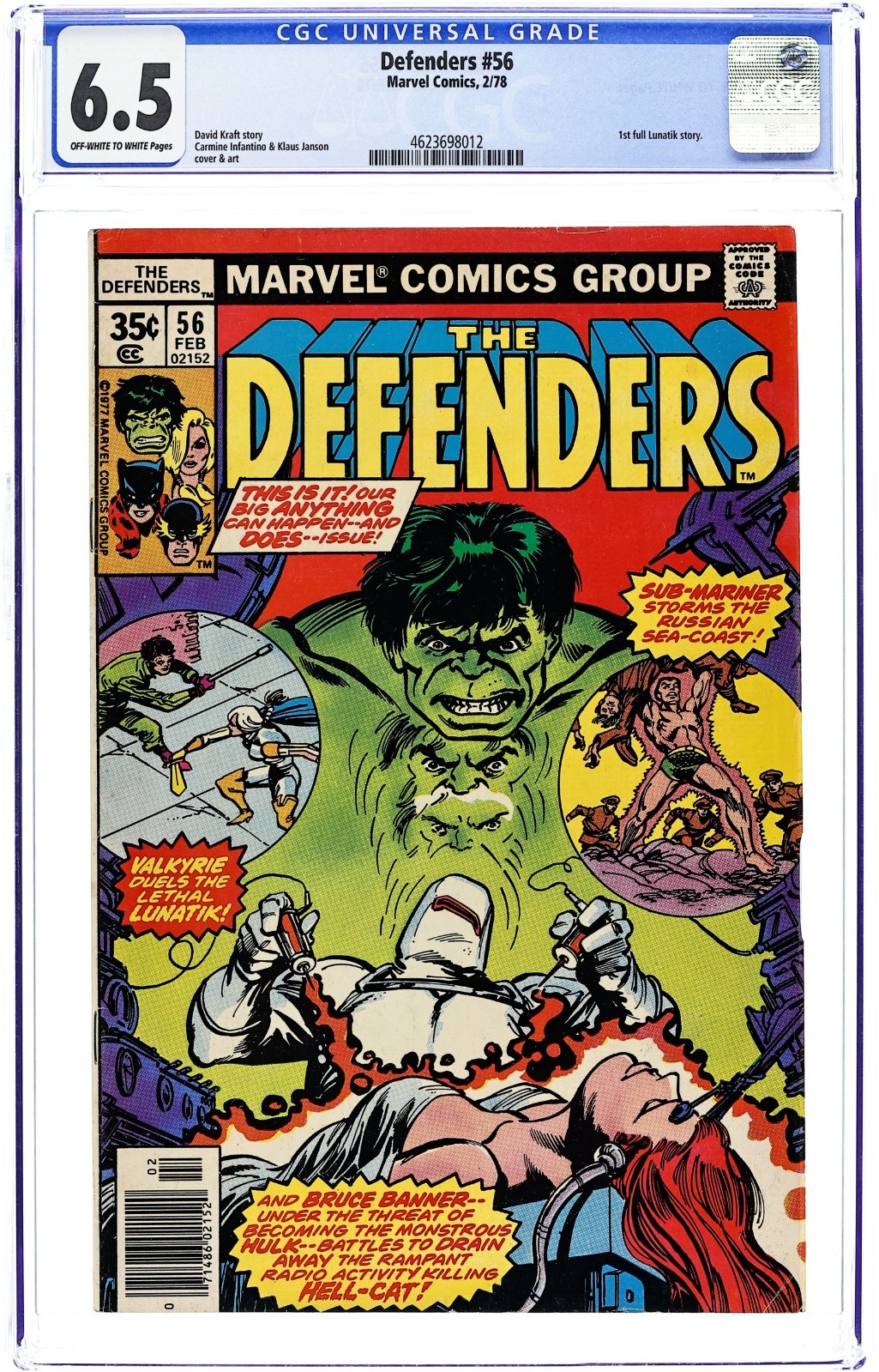 Defenders #56 - 1978 - CGC 6.5 - Carmine Infantino & Klaus Janson