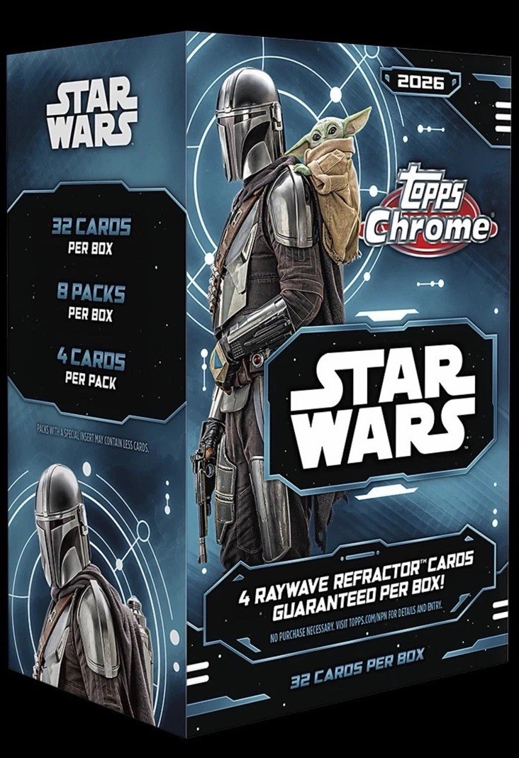 2026 TOPPS CHROME STAR WARS Value Blaster Box Disney Brand New Sealed QTY