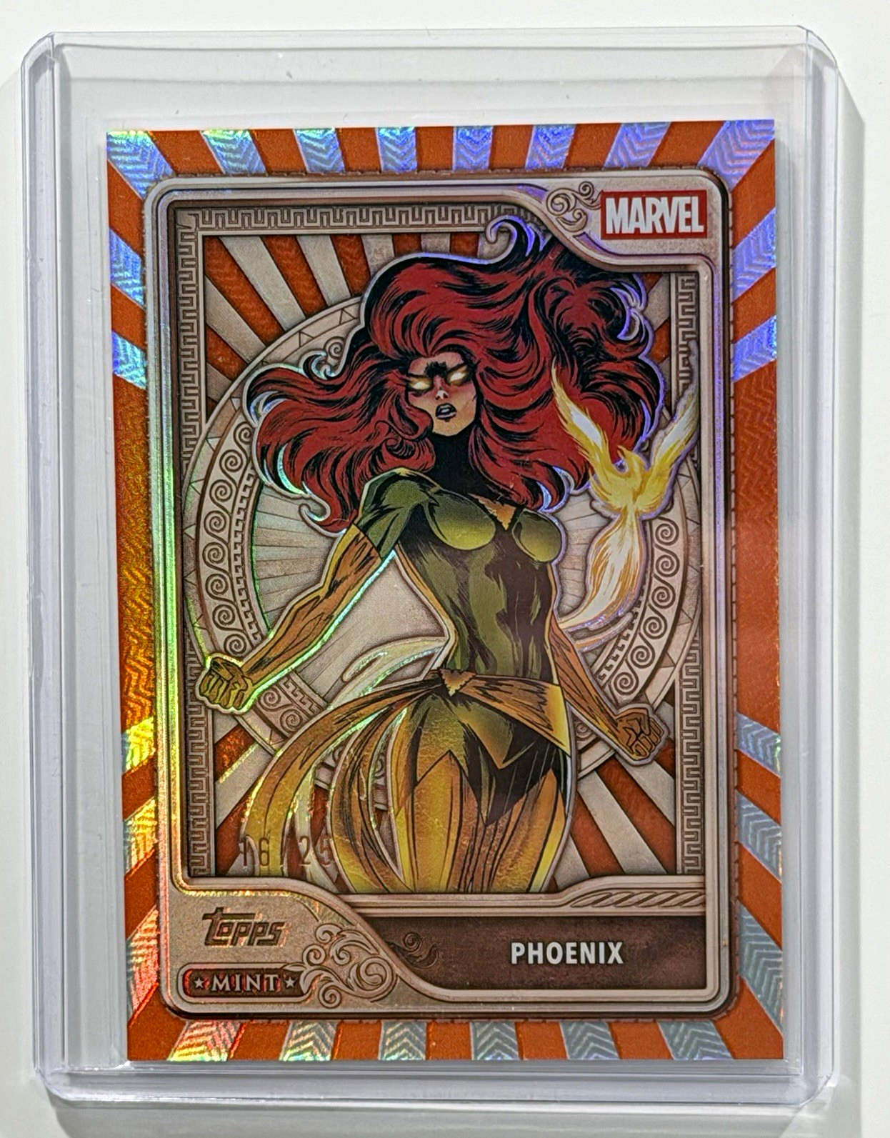 Topps 2026 Topps Mint Marvel Phoenix Orange Refractor 16/25