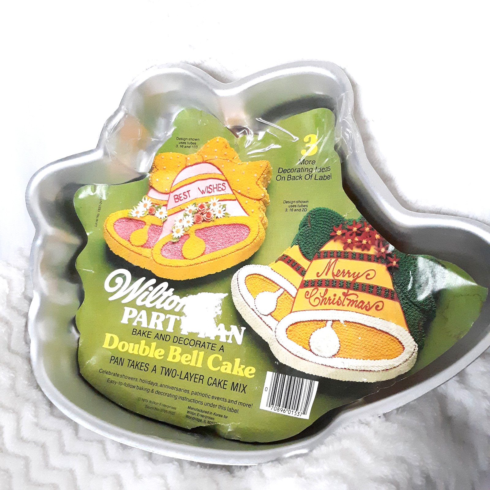 Vintage 1979 Wilton Double Bell Party Cake Pan Includes Instruction Booklet New
