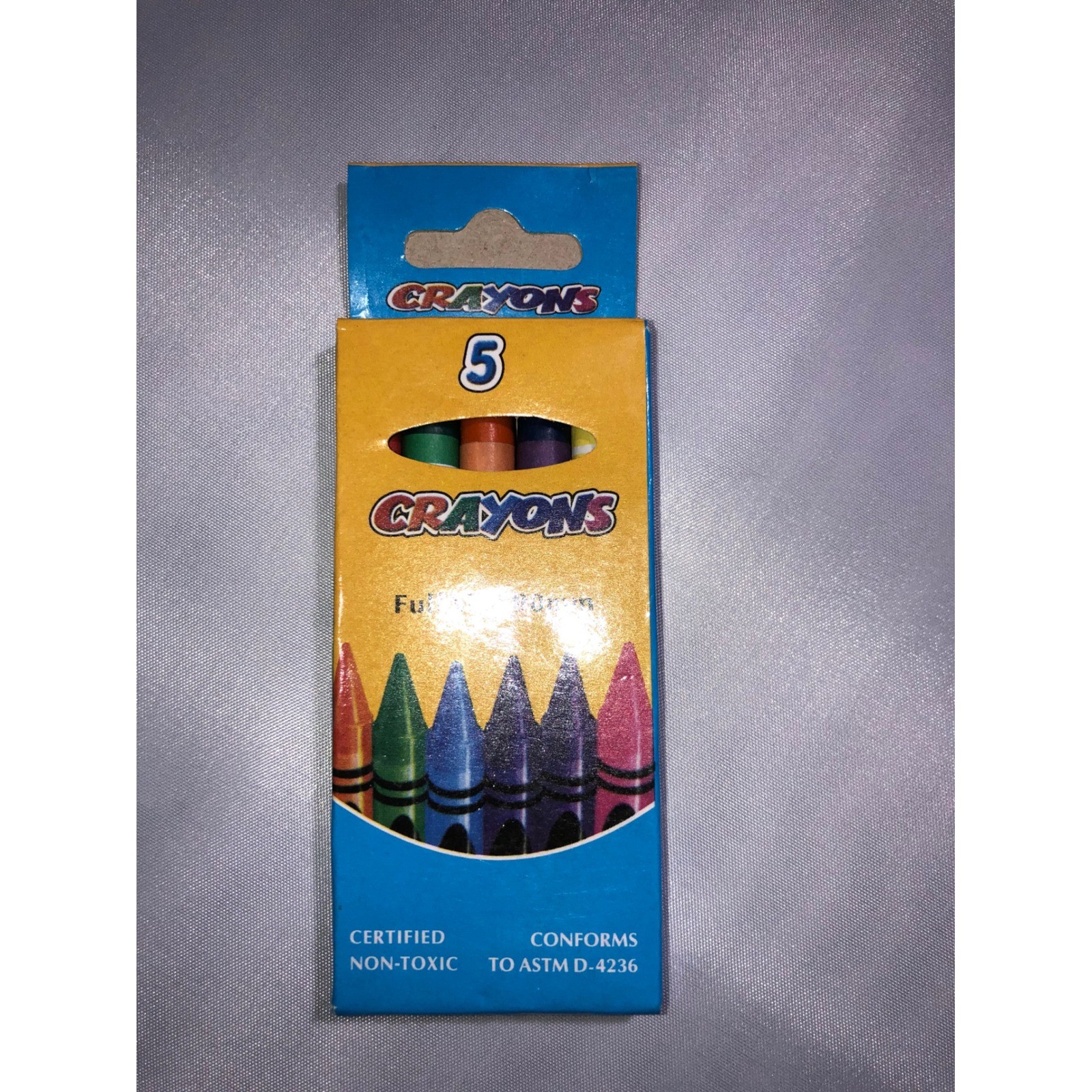 Vintage 1995-1996 Crayons 5 Pack Full Size 90mm Non-Toxic Retro Art Supplies