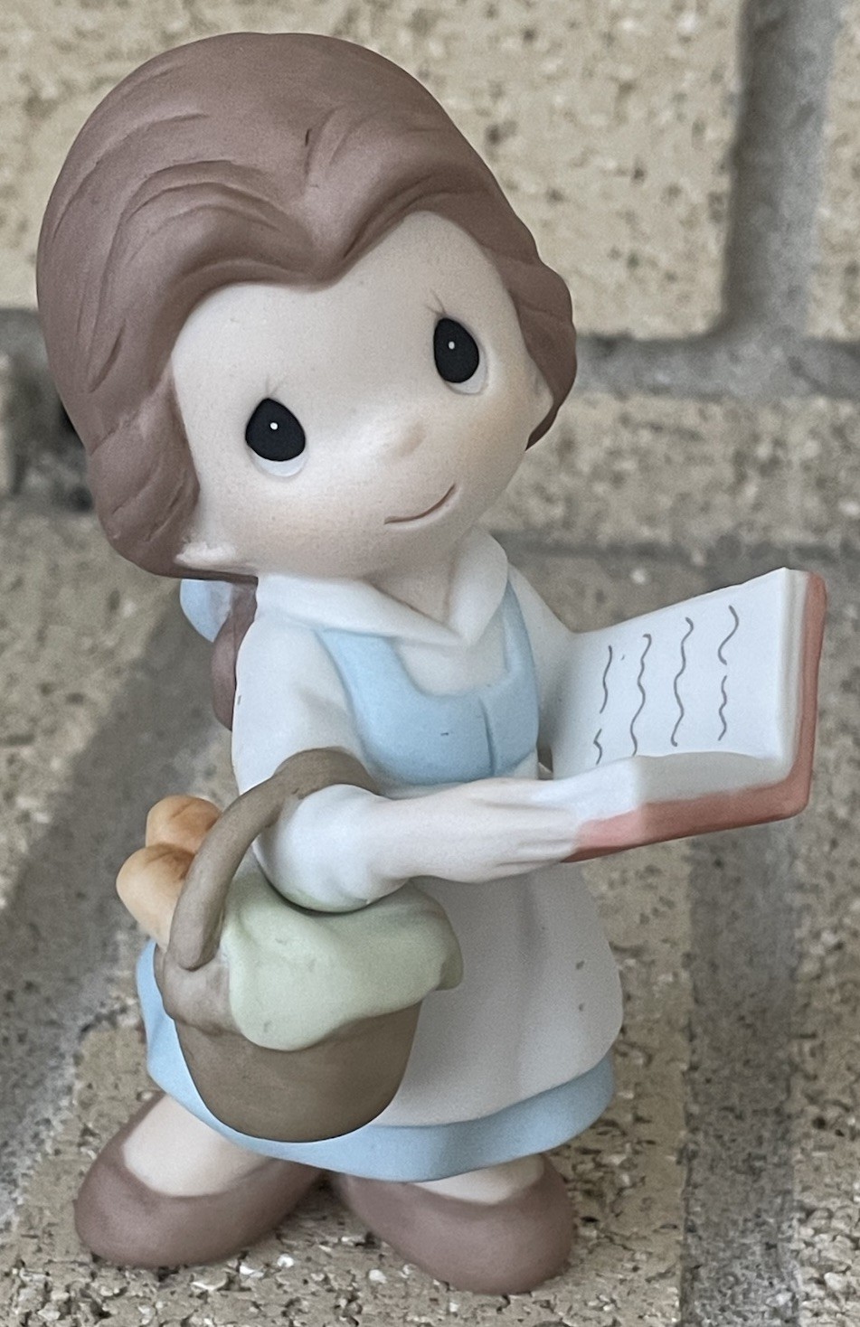 Retired 2009 Disney Precious Moment Belle We’re Always On The Same Page Figurine