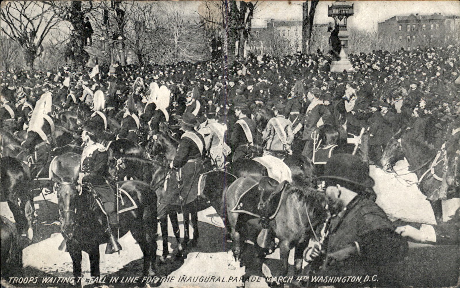 Washington DC Inaugural Parade Troops Mail March 1909 Postcard bhn Washington DC Inaugural Parade Troops Mail March 1909 Postcard bhn