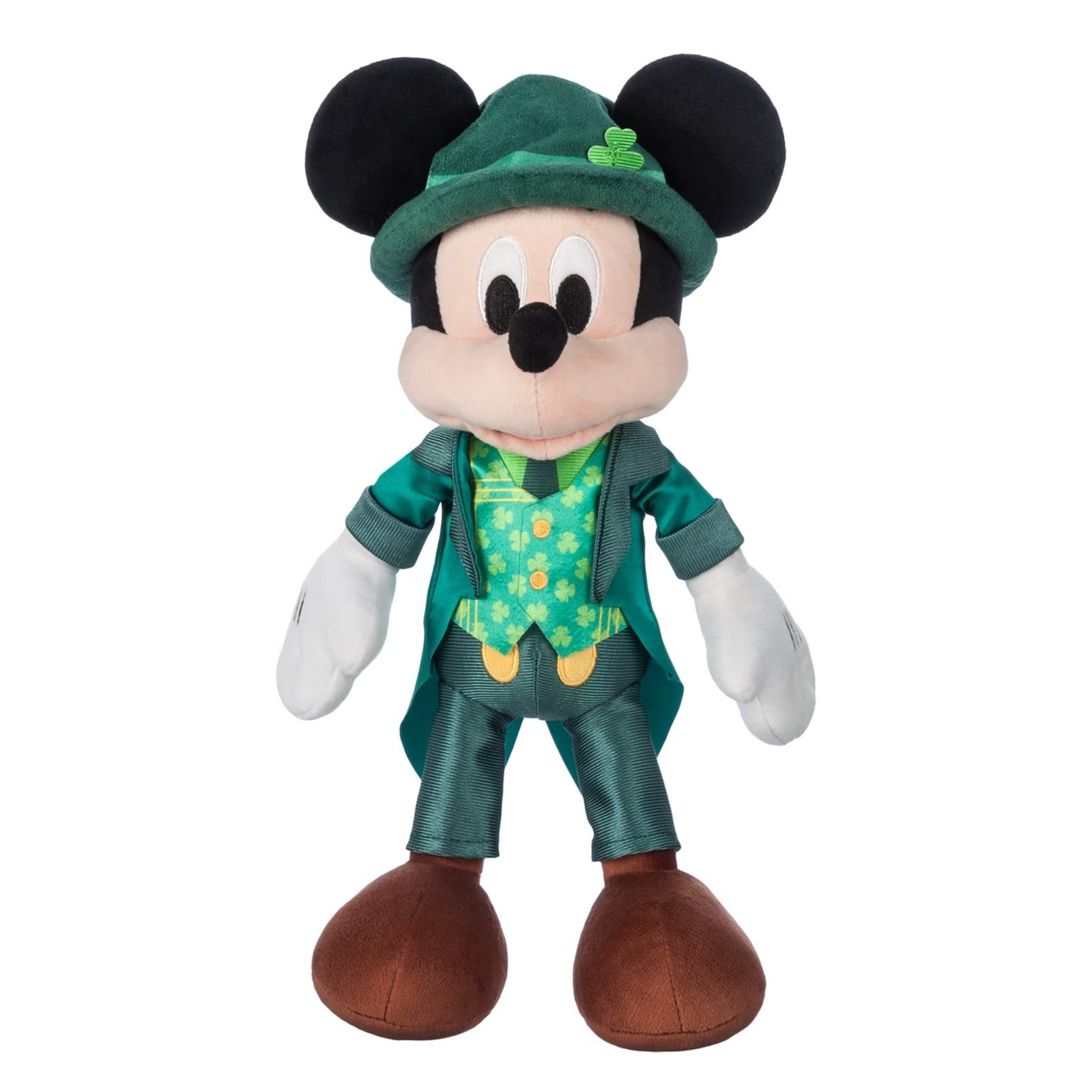 Mickey Mouse Leprechaun 13” Plush Disney Store Dublin Irish Stuffed Animal 2026