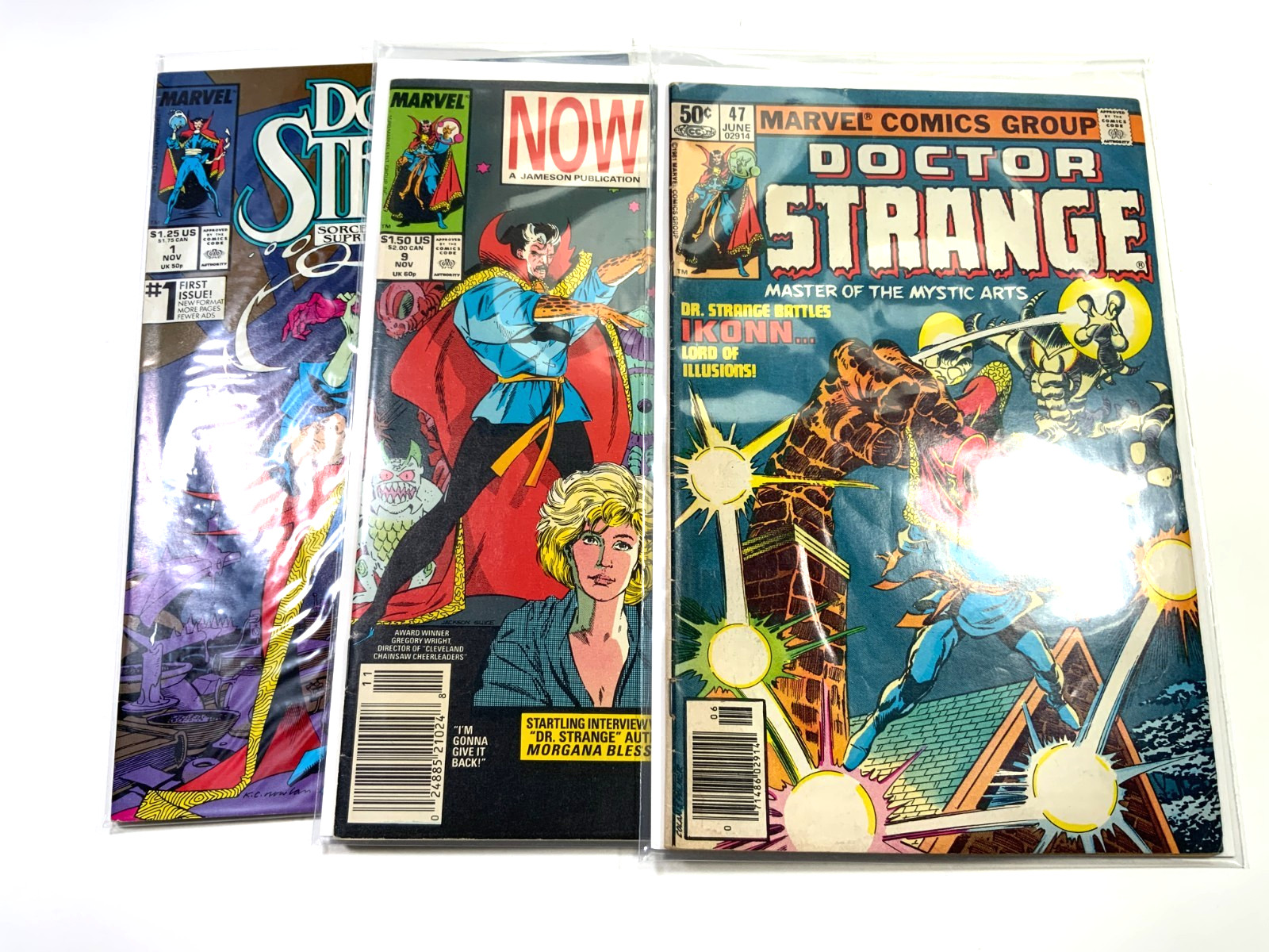 Marvel Comics Doctor Strange, Lot of 3 #47, 1, 9, Newsstand Ships Free & Fast