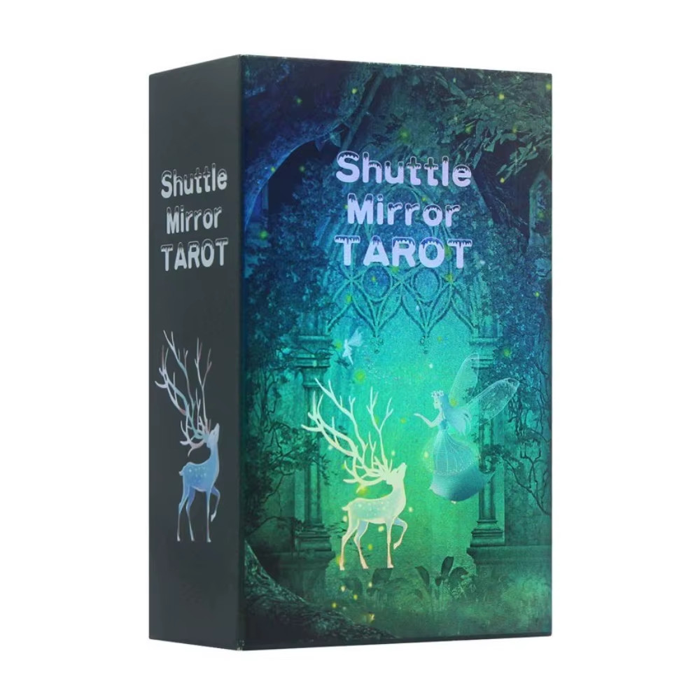 Shuttle Mirror Tarot Deck 80 Cards 12x7cm/4.7x2.8in PVC Waterproof Oracle Set