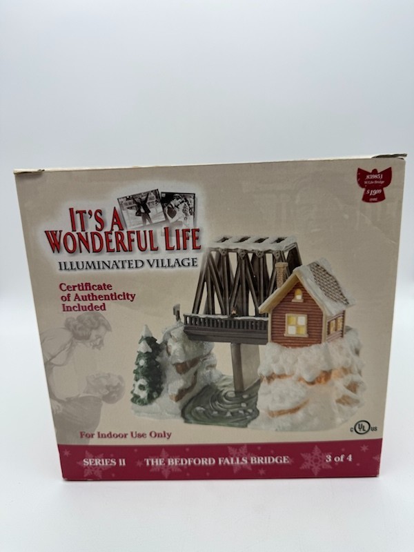 Enesco It\'s a A Wonderful Life Village The Falls Bridge Series II New