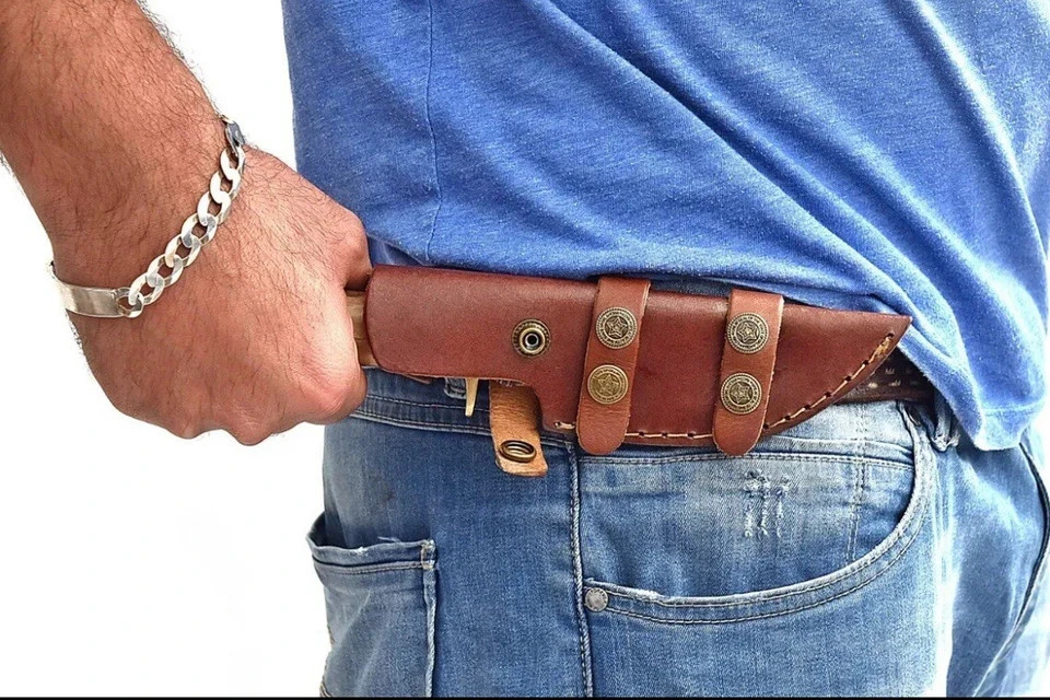 Handmade Leather Knife Sheath Fix Blade Leather Case Vertical Horizontal Sheath Handmade Leather Knife Sheath Fix Blade Leather Case Vertical Horizontal Sheath