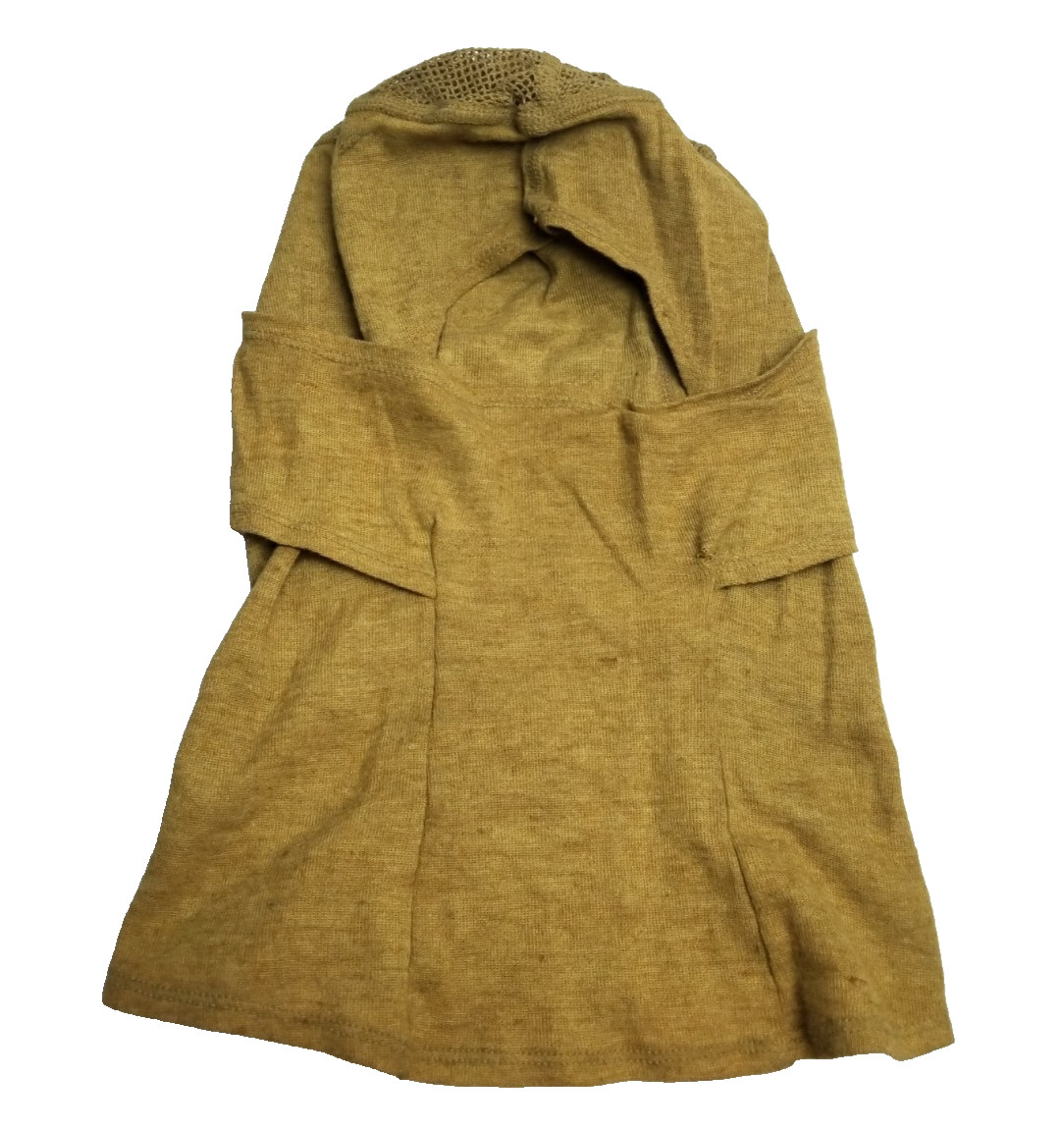 US Military Frog Light Weight Gold Hood Flame Resistant Balaclava One Size USED US Military Frog Light Weight Gold Hood Flame Resistant Balaclava One Size USED