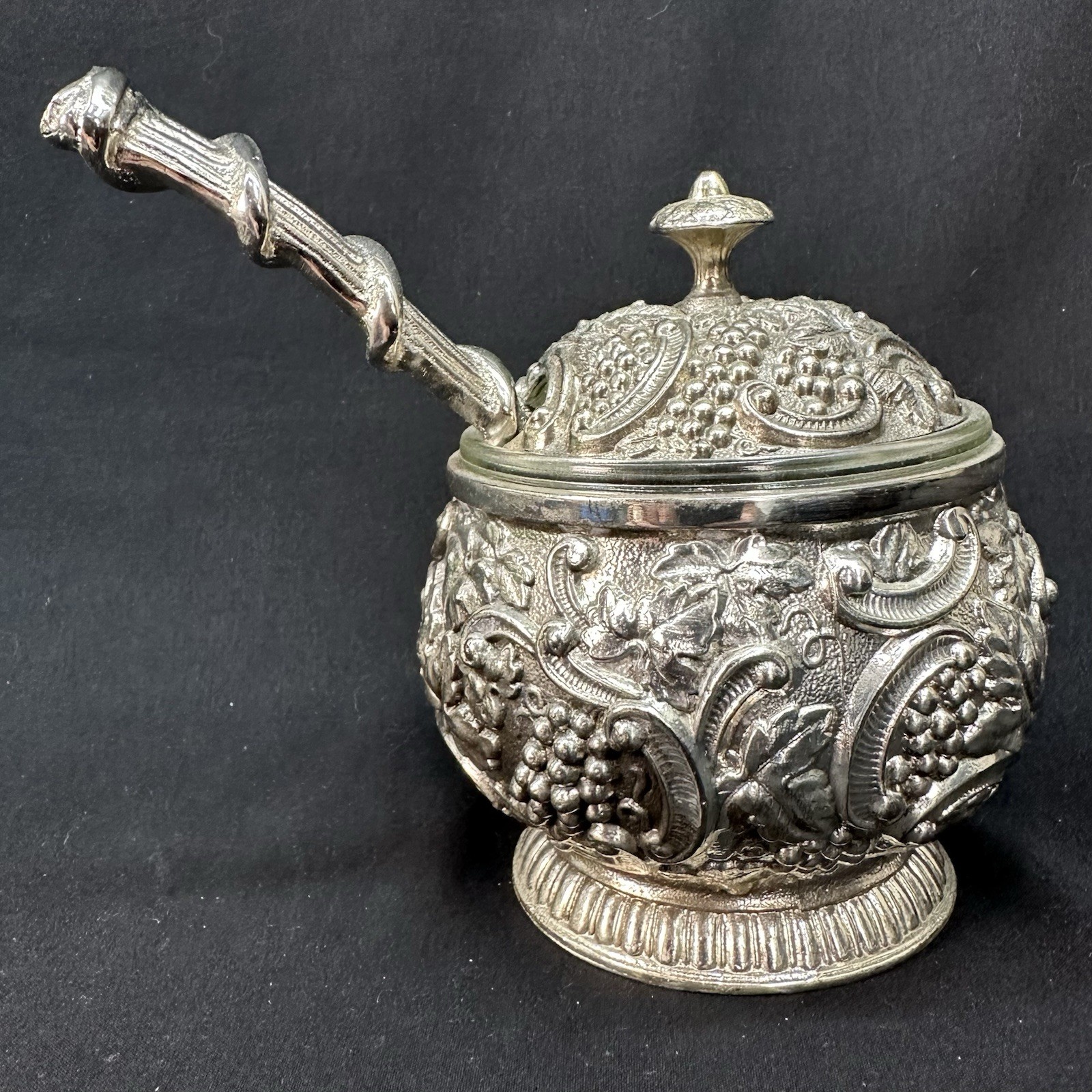 Raimond Silver Plated Mustard Pot /Jam Jar Made In Japan, Vintage