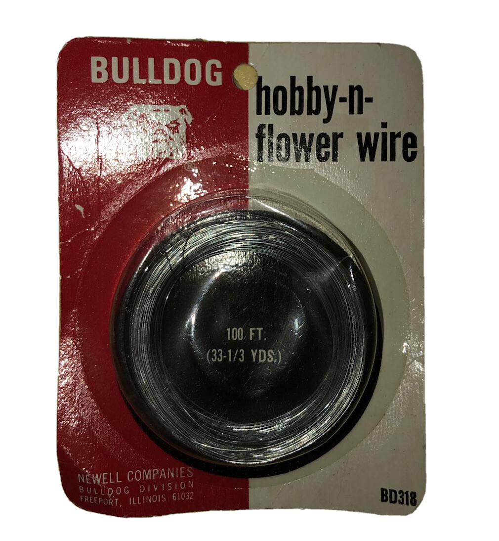 1950’s-60’s *New* Bulldog Hobby-N-Flower Wire 100 Ft.  Newell Company 33-1/3