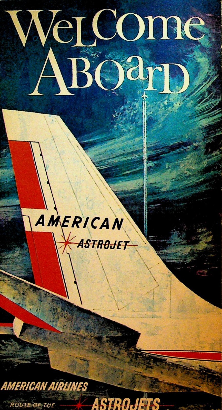 American Airlines Welcome Aboard 1950 Airplane