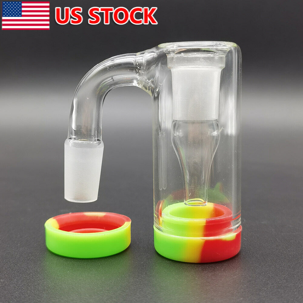 Glass Ash Catcher 90° Glass Hookah Attachment for Water Pipe Smoking Water Bong