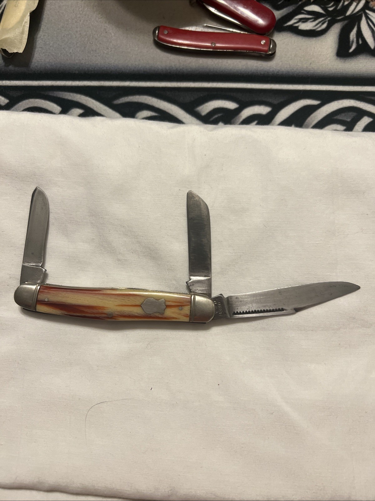 VINTAGE BOKER USA 3 Blade 9573. Pocket Knife