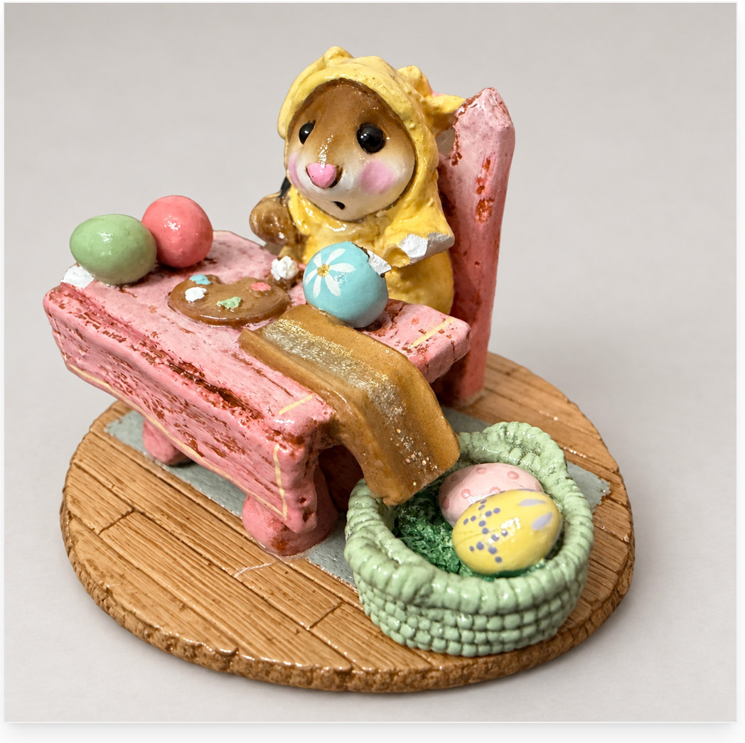 Wee Forest Folk M-175 Mousie’s Egg Factory Easter Mouse Yellow Bunny Please Read Wee Forest Folk M-175 Mousie’s Egg Factory Easter Mouse Yellow Bunny Please Read