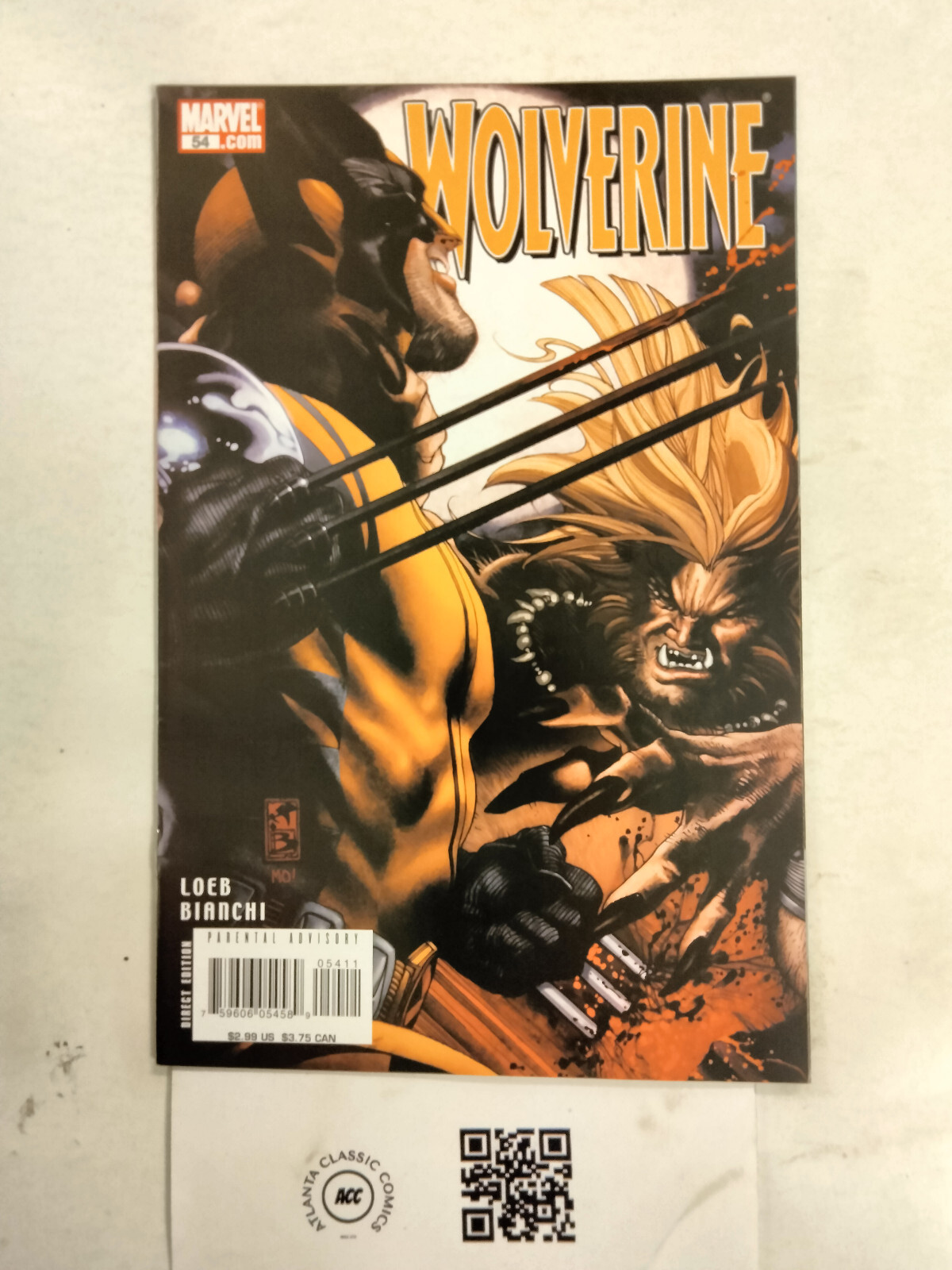 Wolverine #54 NM Marvel Comic Books X-Men Sabertooth Weapon X 1 J800