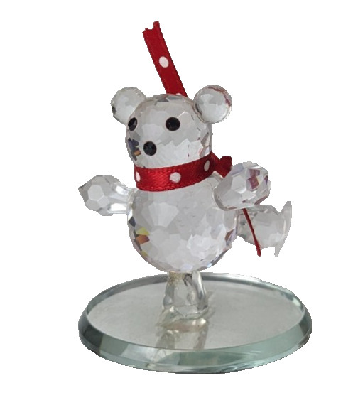 vintage 1985 Spoonliques crystal figurine ice skating bear vintage 1985 Spoonliques crystal figurine ice skating bear