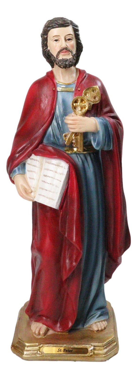 Apostle Disciple Of Jesus Saint Peter Holding Key of Heaven Figurine 12\