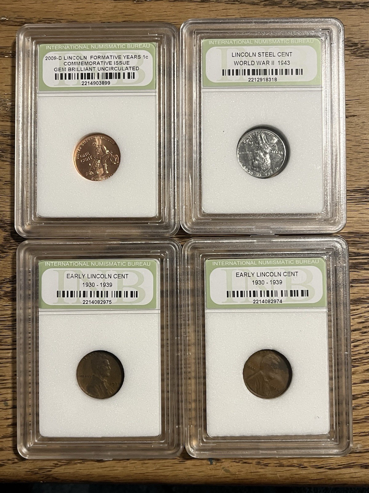 INB Certified Gem BU Lincoln Small Cents Lot Steel/Copper Business Strike INB Certified Gem BU Lincoln Small Cents Lot Steel/Copper Business Strike
