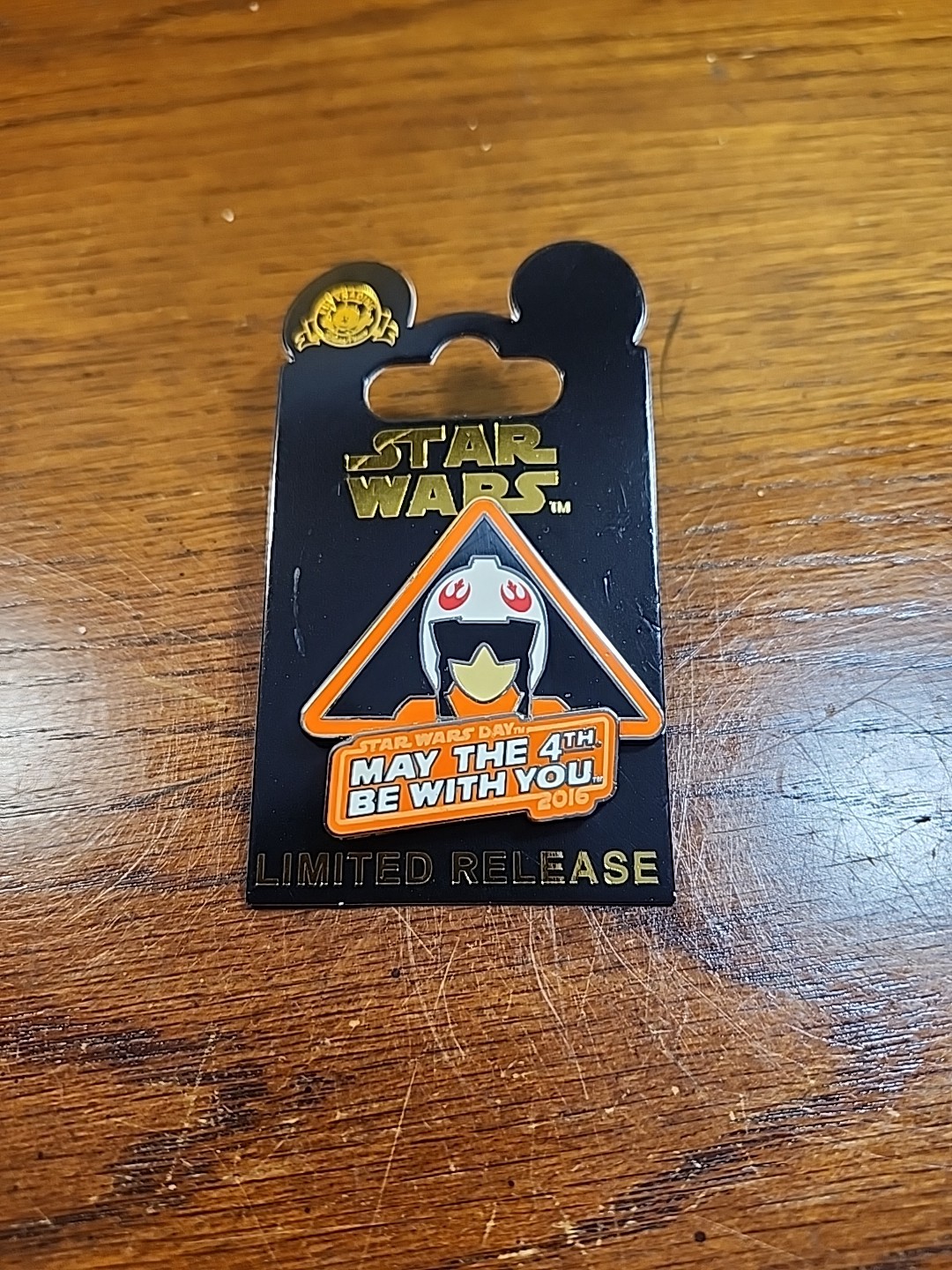 Star Wars Day 2016 May the Fourth Be With You Disney Pin. New On Card.