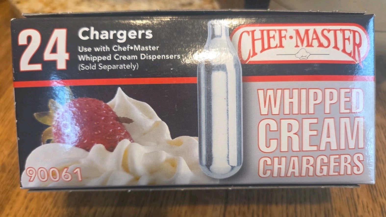 VTG Chef Master CO2 Cartridges for Whipped Cream Dispensers.  24 count  -90061