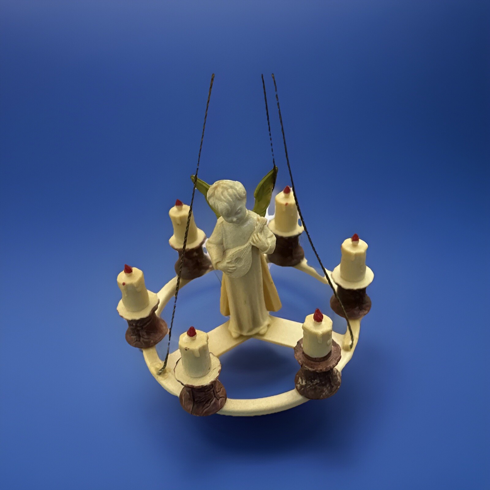 Vintage Italy Angel Candle Round Chandelier Hanging Star Ornament 1950’s- 1960’s