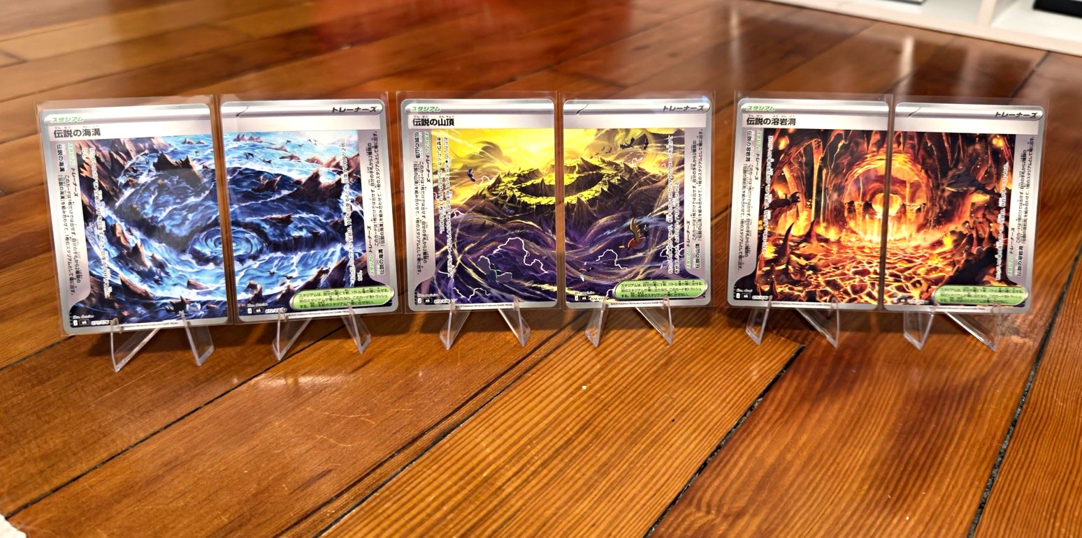 Pokémon Japanese Storm Emeralda Legendary Stadium Complete Set