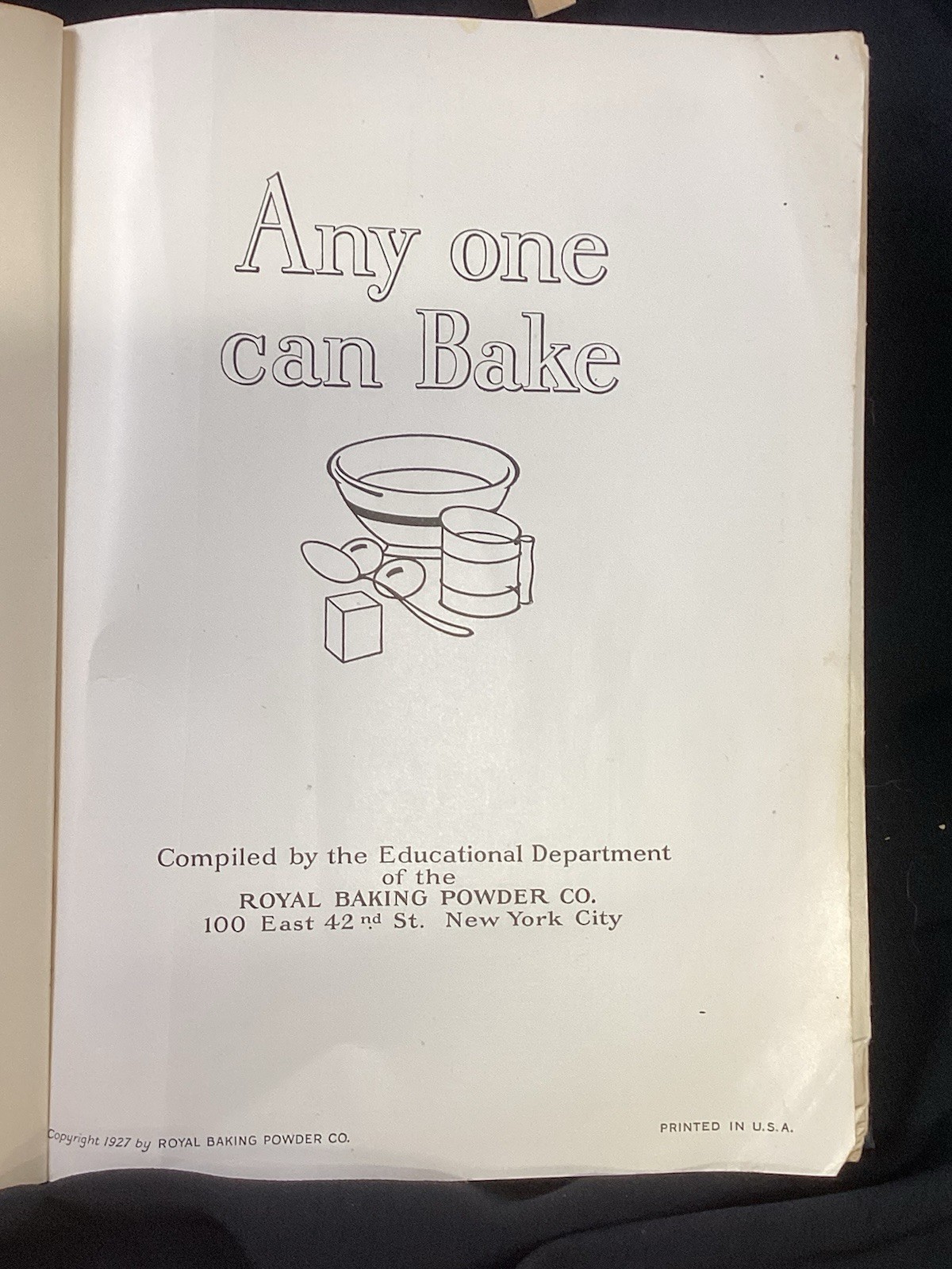 Royal Baking Powder 1927 \